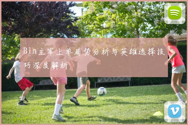 Bin主宰上单局势分析与英雄选择技巧深度解析
