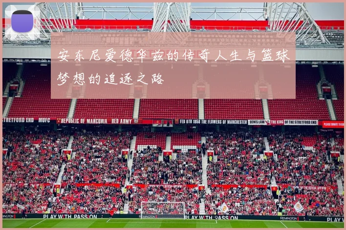 安东尼爱德华兹的传奇人生与篮球梦想的追逐之路